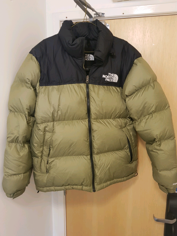 men's 1996 retro nuptse jacket tumbleweed green